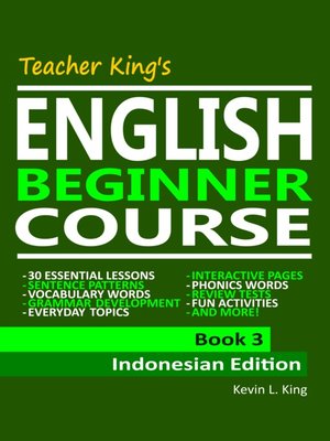 cover image of Teacher King's English Beginner Course Book 3--Indonesian Edition